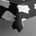 thumbnail image 4 of Black Halloween White Ghosts Rectangle Tablecloth 60"x102",Waterproof Polyester Rectangle Table Cloth, Wipeable Spillproof Polyester Tablecloth for Dining, Camping, Indoor and Outdoor, 4 of 6