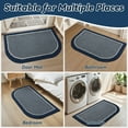 thumbnail image 2 of SIXHOME Non-Slip Kitchen Rug, Washable 20"x32" Kitchen Floor Mat, Half Circle Design for Sink, Laundry, Blue, 2 of 7