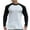 White Tops, variant on Dagegui Men's Crew Neck Baseball Shirts Patchwork Raglan Long Sleeve Tops Cotton Pullover Slim Fit Running Athletic Tee Brown M