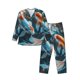 thumbnail image 1 of Balery Cute Koi Fish Serenity Pijama para Hombre de Dos Piezas con Manga Larga, Conjunto de Dormir y Descanso Suave con Bolsillos-X-Large, 1 of 1