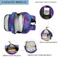 thumbnail image 3 of FORMRS Kids Backpack for School Unisex 17" Casual Bookbag Travel Daypack with Compartment Pockets, Purple Galaxy Pattern, 3 of 7