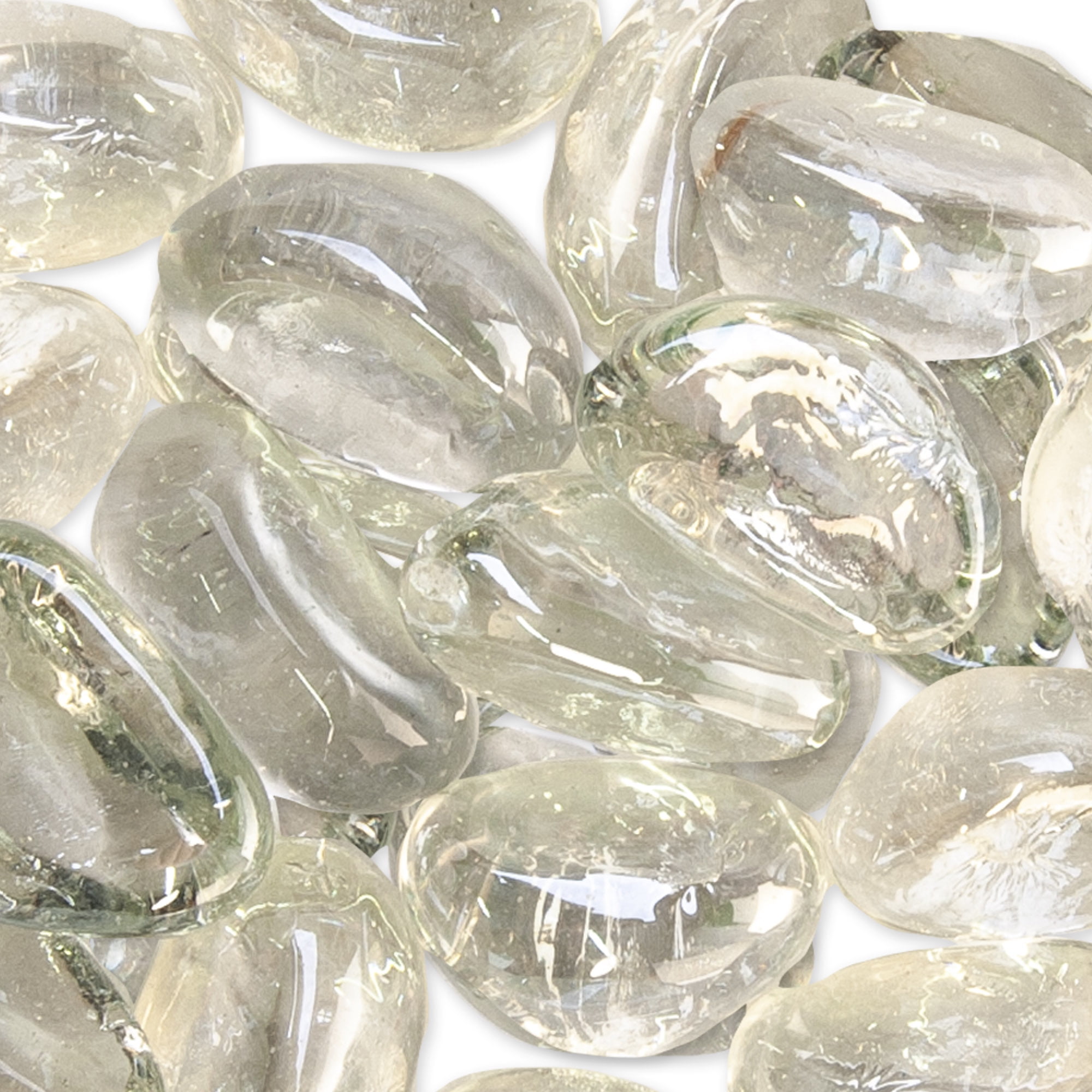 Akasha Crescent Shape Glass Gems, Sparkling Clear, 12 Oz. Bag