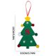 thumbnail image 2 of XWSHYW Decoraciones Navideñas 2024 Nuevas Decoraciones para Árboles de Navidad Mini Árbol de Navidad Bordado Letra Inglesa Colgante Navideño Pequeño Colgante, 2 of 2