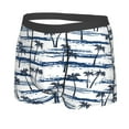 thumbnail image 2 of Wukai Retro Coconut Tree Print Men’s Underwear Breathable Boxer Briefs,&nbsp;Moisture Wicking & Breathable-Small, 2 of 7