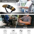 thumbnail image 7 of SCRAWLGOD Stretch Computer Chair Slipcover with Arm Rest Slipcovers 4 PCS Comfortable Boss Chair Protector Removable Anti-Slip Gaming Chair Cover, Leopard Print Horse American Tribal, 7 of 7
