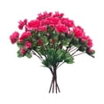 thumbnail image 2 of 4 manojos de flores artificiales de seda sintética, rododendros, decoración reutilizable. Rosa rojo, 2 of 9