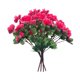 thumbnail image 2 of 4 manojos de flores artificiales de seda sintética, rododendros, decoración reutilizable. Rosa rojo, 2 of 9