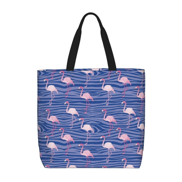 Balery Flamingo Bolsa de Mano para Mujeres con Cremallera, Bolsa de Gimnasio con Compartimentos, Bolsa para Laptop, Bolsa para Trabajo