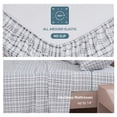thumbnail image 4 of Regency Heights Flannel Cotton Sheet Set, 4-Piece Queen Bed Sheets with Pillowcase, Plaid Printed Sheet Bedding Sets, Grey, 4 of 8