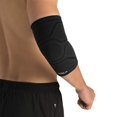 thumbnail image 1 of ZMLEVE Unisex Adult ZMLEVE ICE Elbow Compression Sleeve Infused Menthol, Small/Medium Handkerchief, Black, Small Medium US, 1 of 5