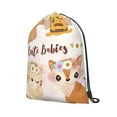 thumbnail image 2 of XMXT Unisex Drawstring Backpack for Women Men, Watercolor Cute Babies Animals Waterproof Gym Bag String Bags for Shopping Sport Travel, m, 2 of 8