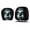 1A- Multicolor, variant on 2PCs Ghost Face Headrest Covers, Halloween Car Accessories, Scary Face Printing Auto Seat Universal Elastic Models Headrest Protector (A)