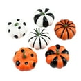 thumbnail image 2 of Artificial Pumpkin Set Black White Orange Decorative Faux Pumpkins for Halloween Fall Thanksgiving Table Centerpiece Decor, 2 of 7
