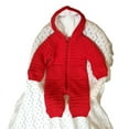 thumbnail image 3 of Amazing Snazzy Hooded Full Knitted Boys and Girls Romper, 3 of 7