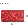 thumbnail image 3 of SKYSONIC Valentine's Day Kitchen Rugs and Mats,Cute Love Heart Non Slip Washable Cushioned Carpets Polyester AntiFatigue Comfort Porch Floor Mat Doormat for Washroom Bedroom Office 39 x 20 inch, 3 of 7