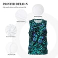 thumbnail image 3 of Sikiie Blue Floral with Butterflies Basketball Jersey Reversible Men's Mesh Athletic Sports Shirts Training Practice S-4XL3X-Large, 3 of 6