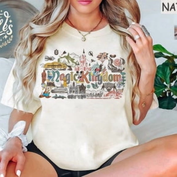 Retro Magic Kingdom Shirt, Vintage Magic Kingdom Tee, Family Vacation Shirt, Disney Family Shirts, Disney World Disneyland Girl Trip Shirt
