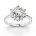 thumbnail image 2 of 1.60 Ct Round Diamond Wedding Rings For Women Solid 14K White Gold, 2 of 5