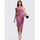 thumbnail image 3 of Vestido CRZ YOGA Butterluxe Midi de Terciopelo sin Mangas con Fruncido, 3 of 4