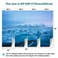 thumbnail image 3 of Peel and Stick Wallpaper Beautiful sunrise view Jokulsarlon ice lake night winter Iceland Modern Art Wall Mural Decor Self Adhesive and Removable 69in x 98in, 3 of 8