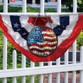 thumbnail image 5 of Zhourta 12Inch 4th of July Round Wall Hanging Acrylic Patriotic American Flag Decor for Memorial Day Porch Home Celebration, 5 of 8