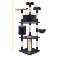thumbnail image 4 of Renwick 79" Multilevel Cat Tree Tower with Scratching Posts, Black, 4 of 9