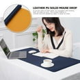 thumbnail image 5 of GOOHOCHY Blue PU Gaming Mouse Pad Soft and with Double Sided Design for Home Office Use 7.8 x 9.4 inches, 5 of 8