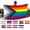 A, variant on BVEBJDX Rainbow Pride Flag 3x5 Ft - Lgbtq Outdoor Nylon Banner with 6 Sewn Stripes, Vibrant Fade Resistant Color