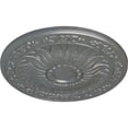 thumbnail image 3 of Ekena Millwork 20 1/4"OD x 1 1/2"P Lunel Ceiling Medallion (Fits Canopies up to 3 3/4"), Hand-Painted Platinum, 3 of 6