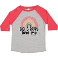 thumbnail image 3 of Inktastic Gigi and Pappy Love Me Grandchild Rainbow Girls Toddler T-Shirt, 3 of 5