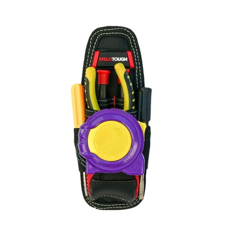 

MELOTOUGH Heavy Duty Tradesman Pro Tool Pouch with Various Sized Pockets and Electrical Tape Thong Hammer Holder Electricians Tool Pouch