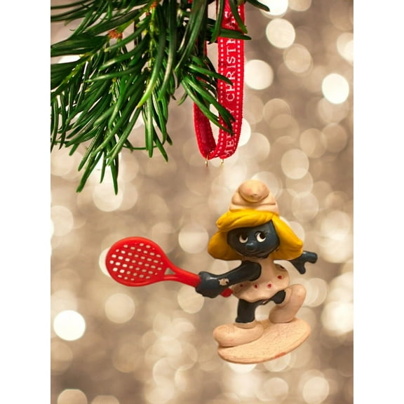 ORNAMENT Peyo SMURFETTE Tennis PVC 2” Figure Figure Figurine Smurf Gift