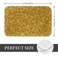 thumbnail image 2 of Pofeuu Gold Glitter Print Flannel Doormats Rug16"x24"Rug Washable Doormats Indoor Outdoor Rugs for Layered Front Door Mats, Porch, Kitchen, Entryway, 2 of 7