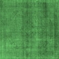 thumbnail image 1 of Ahgly Company Indoor Square Oriental Emerald Green Industrial Area Rugs, 4' Square, 1 of 4