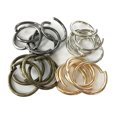 thumbnail image 4 of 20 Piezas Anillos Abiertos de Color Mezcdos Elegante Accesorios para Crear Joyas Atractivas de 22mm Sunnimix Anillos de salto de metal, 4 of 8