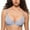 Moonlight Blue, variant on Women's Cosnufy Sheer Front Closure Bra Demi Sexy Seamless Unlined Mesh Underwire Bra