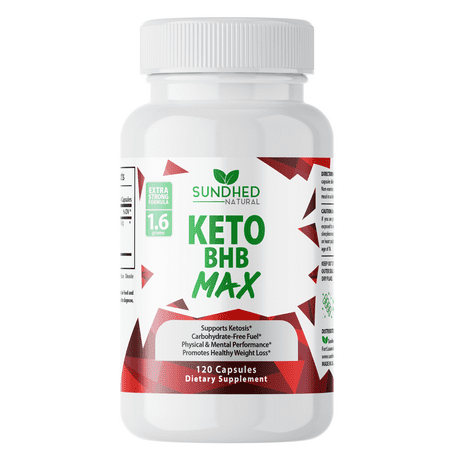 Sundhed Natural Keto BHB Max - 120 Capsules - Exogenous Ketones for Ketosis Diet, Focus, Energy, and Fat Burn - Patented Beta-Hydroxybutyrate(Calcium, Sodium, Magnesium)