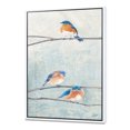 thumbnail image 1 of Oiseau Suspendu à l'Arbre II - Moderne Ferme Encadrée Toile, 1 of 3