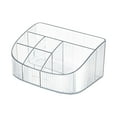 thumbnail image 3 of Caja de cosméticos multifuncional, organizador de maquillaje para dormitorio, cajón, armario de escritorio grande y blanco, 3 of 9