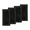 Powder Coated Black, variant on SET OF 4 Spooky Gothic Vent Cover 4"x10" Duct Opening (Overall 5-1/2"x 11-3/4") in Spider Web Solid Cast Aluminum Register Cover || Powder Coated Black No holes