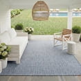 thumbnail image 5 of SAFAVIEH Courtyard Blazhe Chevron Indoor/Outdoor Area Rug, Navy/Grey, 5'3" x 7'7", 5 of 15