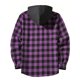 thumbnail image 4 of Ceisia Men's Plaid Hooded Button-Up Shirt with Chest Pocket for Casual & Outdoor Wear Purple XXL Gifts, 4 of 5