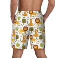 thumbnail image 4 of Uemuo Tiger Lion Pattern Mens Swim Trunks Quick Dry Board Shorts with Mesh Lining, Stretch Beach Shorts Quick Dry No-Chafing Board Shorts-, 4 of 9
