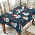 thumbnail image 4 of Ryvnso Christmas Snowmans Rectangle Table Cloth Tablecover Dinning Tablecloth 54"x72", 4 of 8