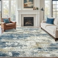 thumbnail image 3 of DEORAB 5'x7' Area Rugs for Living Room, Non Slip Machine Washable Vintage Indoor Rug, Low Pile Print Rug for Bedroom Dining Room Home Office, 3 of 7
