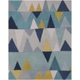 thumbnail image 3 of BoutiqueRugs Deatsville Contemporary Area Rug - Blue, Tan, Navy - 10' Square, 3 of 11