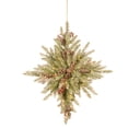 thumbnail image 1 of 32" Snowy Dunhill Fir Bethlehem Star with Snow, Cones, Red Berries & 50 Warm Battery Operated LED Lights w/Timer, 1 of 1