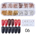thumbnail image 2 of Soidarity Mujeres Nail Art Studs Niñas Manicura Artesanía Decoración Salón de moda Uña Belleza Decorativa 12 Rejillas Metal con caja Juegos de manicura tipo 6 Soidarity CE014324-06, 2 of 6