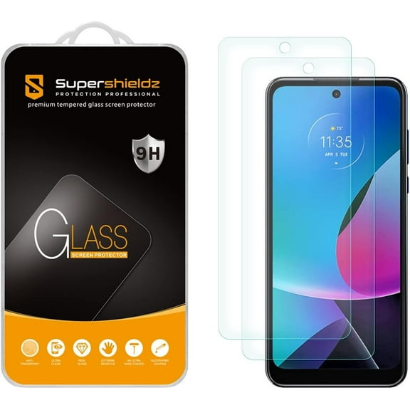 (2 Pack) Supershieldz Designed for Motorola Moto G Power 5G 2023 Tempered Glass Screen Protector, Anti Scratch, Bubble Free