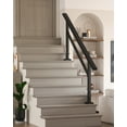thumbnail image 1 of Outdoor Stair Railing Kit - Black 6-Step Adjustable for Deck Porch, 1 of 6